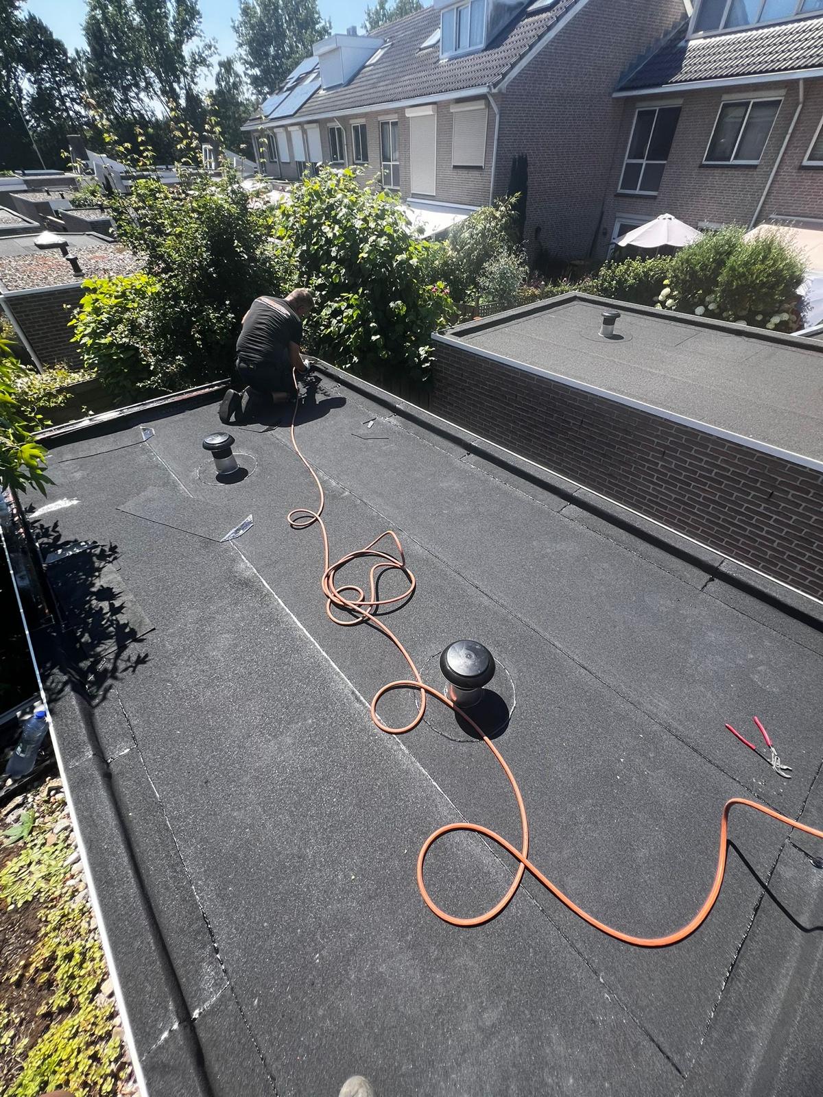 Pieter aan het werk